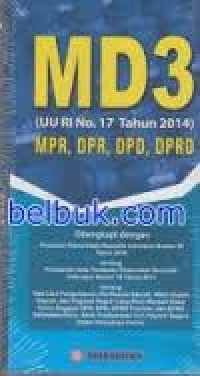 MD3 UU RI No.17 Tahun 2014: MPR, DPR, DPD, DPRD