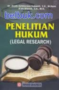 Penelitian Hukum=Legal Research