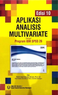 Aplikasi analisis multivariate dengan program ibm spss 26