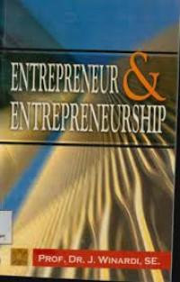 Entrepreneur & entrepreneurship