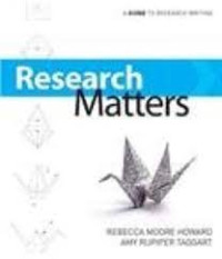 Research Matters: A Guide to Research Writing